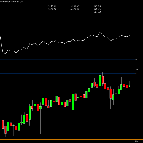 Monthly charts share C-N Citigroup Capital XiII NYSE Stock exchange 