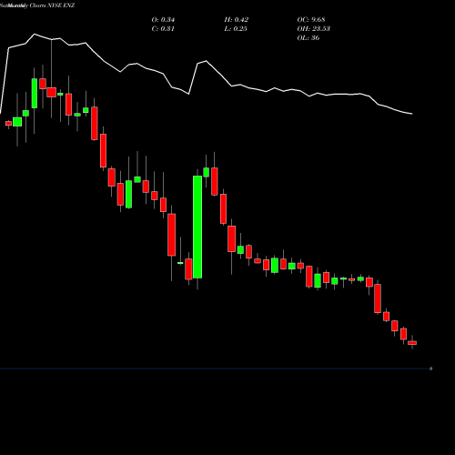 Monthly charts share ENZ Enzo Biochem, Inc. NYSE Stock exchange 