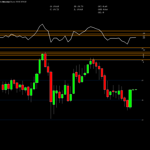 Monthly charts share HNGR Hanger, Inc. NYSE Stock exchange 
