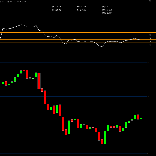 Monthly charts share NAD Nuveen Quality Municipal Income Fund NYSE Stock exchange 