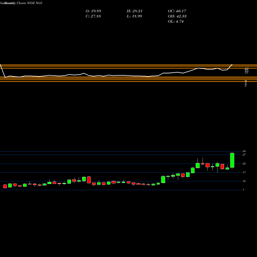 Monthly charts share NGS Natural Gas Services Group, Inc. NYSE Stock exchange 