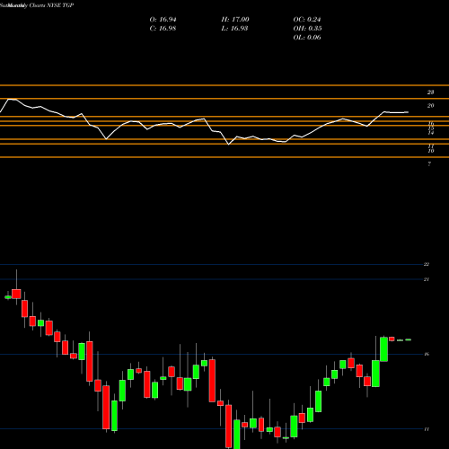 Monthly charts share TGP Teekay LNG Partners L.P. NYSE Stock exchange 