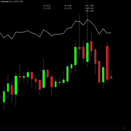Monthly charts share YUME Yume Inc NYSE Stock exchange 