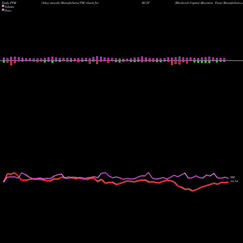 PVM Price Volume Measure charts Blackrock Capital Allocation Trust BCAT share NYSE Stock Exchange 