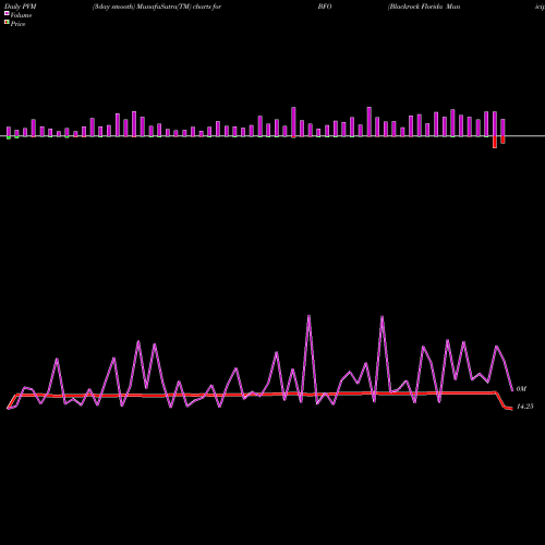 PVM Price Volume Measure charts Blackrock Florida Municipal 2020 Term Trust BFO share NYSE Stock Exchange 