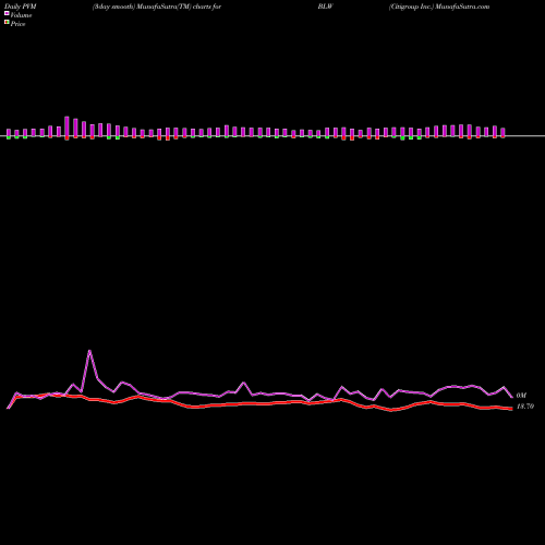 PVM Price Volume Measure charts Citigroup Inc. BLW share NYSE Stock Exchange 