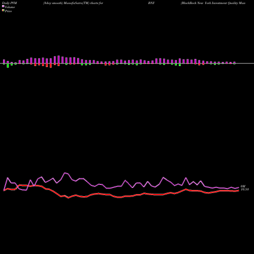 PVM Price Volume Measure charts BlackRock New York Investment Quality Municipal Trust Inc. (Th BNY share NYSE Stock Exchange 