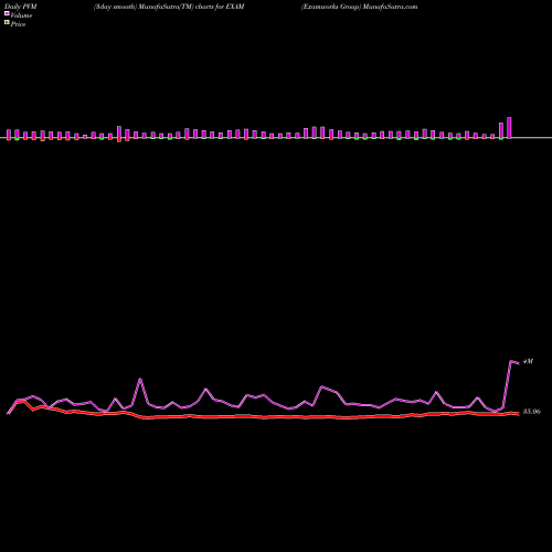 PVM Price Volume Measure charts Examworks Group EXAM share NYSE Stock Exchange 