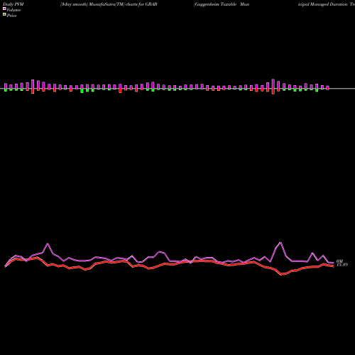 PVM Price Volume Measure charts Guggenheim Taxable Municipal Managed Duration Trst GBAB share NYSE Stock Exchange 