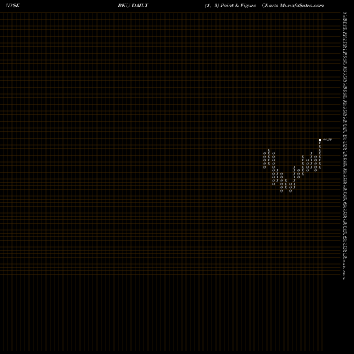 Free Point and Figure charts BankUnited, Inc. BKU share NYSE Stock Exchange 