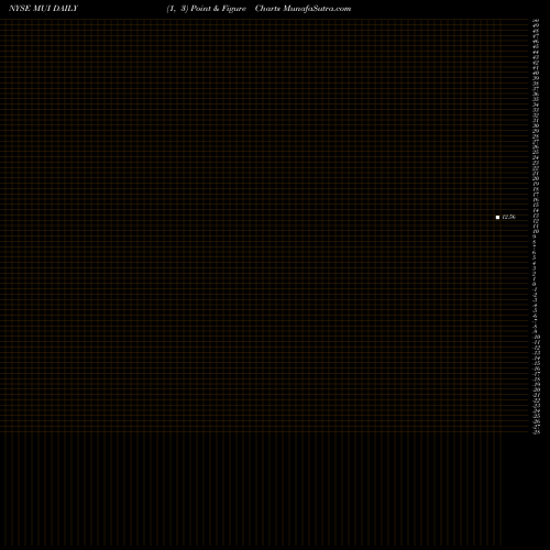 Free Point and Figure charts Blackrock Muni Intermediate Duration Fund Inc MUI share NYSE Stock Exchange 