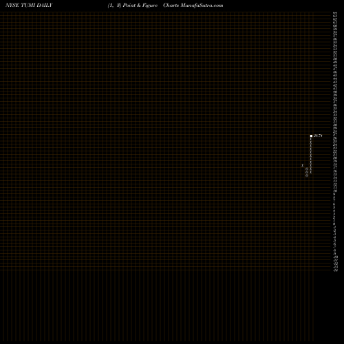 Free Point and Figure charts Tumi Holdings Inc TUMI share NYSE Stock Exchange 