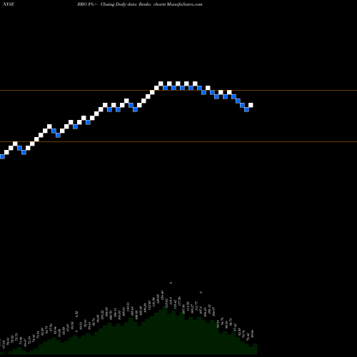 Free Renko charts Brown & Brown, Inc. BRO share NYSE Stock Exchange 
