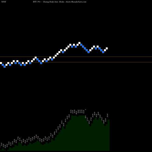 Free Renko charts Peabody Energy Corporation BTU share NYSE Stock Exchange 