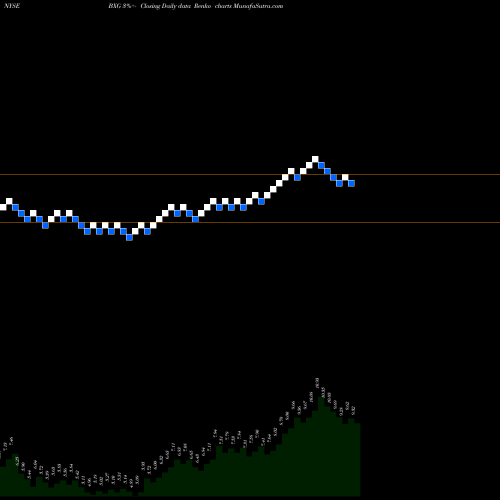 Free Renko charts Bluegreen Vacations Corporation BXG share NYSE Stock Exchange 