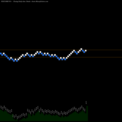 Free Renko charts Diamond Resorts International DRII share NYSE Stock Exchange 