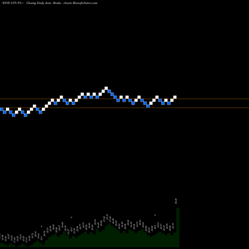 Free Renko charts Triple-S Management Corporation GTS share NYSE Stock Exchange 