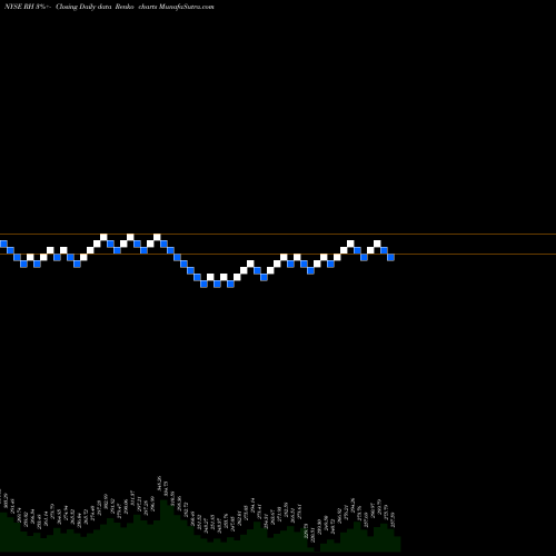 Free Renko charts RH RH share NYSE Stock Exchange 