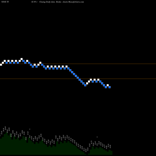 Free Renko charts Team, Inc. TISI share NYSE Stock Exchange 