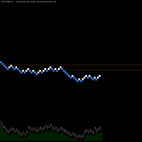 Free Renko charts Team Health Holdings TMH share NYSE Stock Exchange 