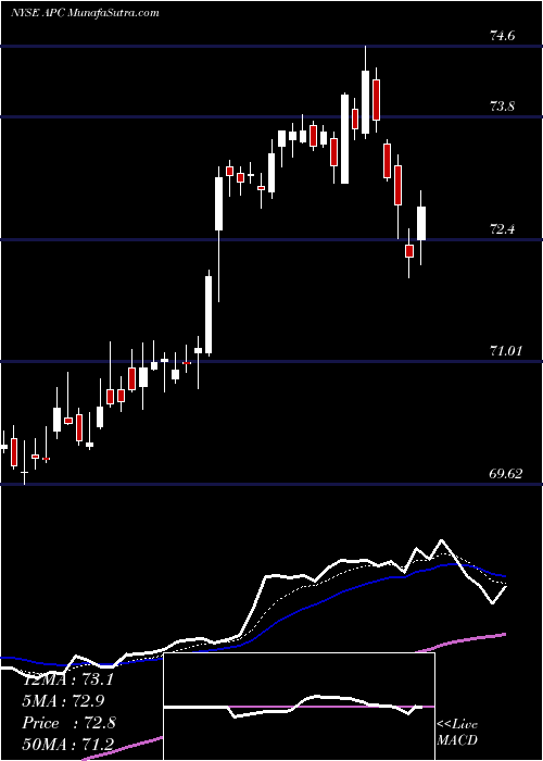  Daily chart AnadarkoPetroleum