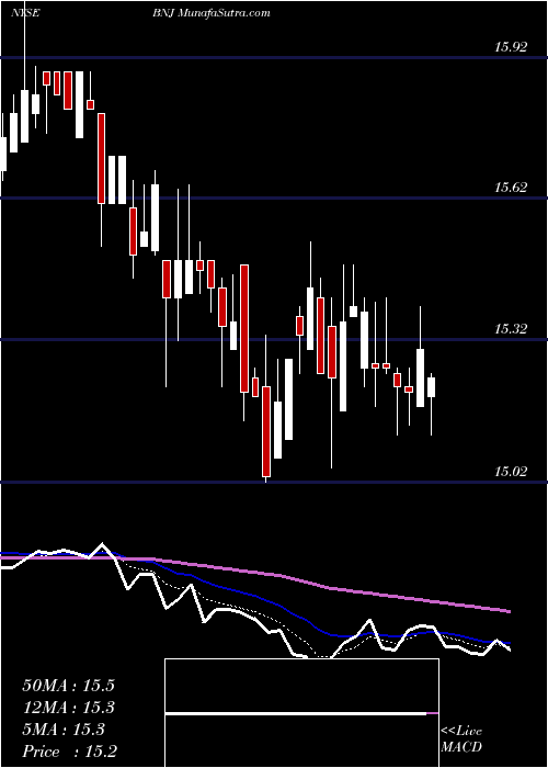  Daily chart Blackrock New Jersey Muni Income Trust