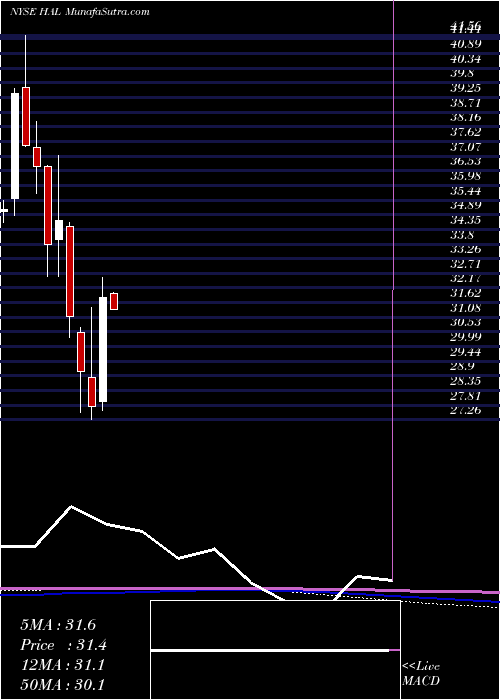  monthly chart HalliburtonCompany