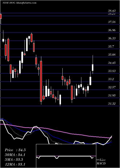  Daily chart HarleyDavidson