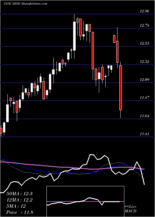  weekly chart BlackrockMuniholdings