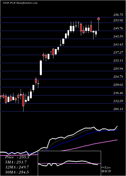  Daily chart ProgressiveCorporation