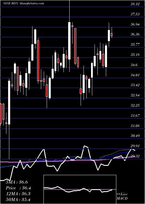  weekly chart RadianGroup