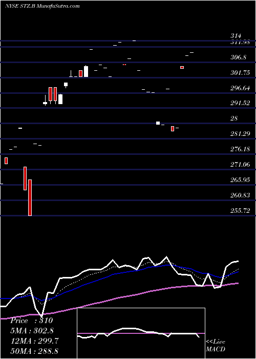  Daily chart Constellation Brands Inc