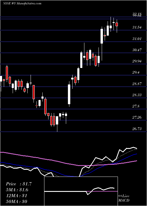  Daily chart Weyerhaeuser Company