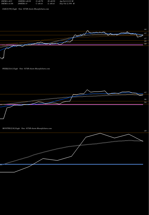 Trend of Suffolk Bancorp SCNB TrendLines Suffolk Bancorp SCNB share NYSE Stock Exchange 