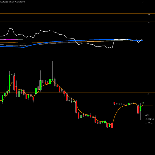 Weekly charts share CSPR Casper Sleep Inc NYSE Stock exchange 