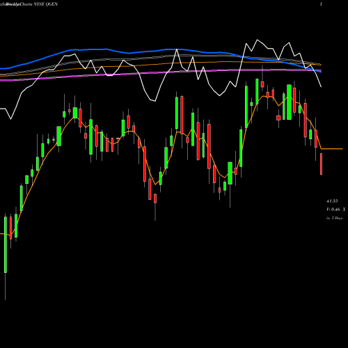 Weekly charts share QGEN Qiagen N.V. NYSE Stock exchange 