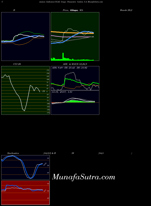 Grupo Financiero indicators chart 