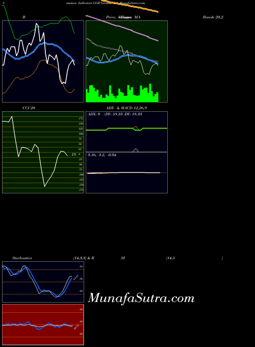 Gerdau S indicators chart 