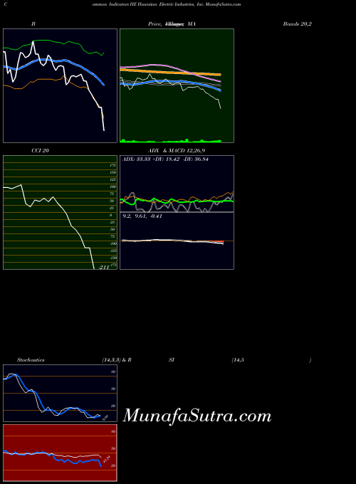 Hawaiian Electric indicators chart 