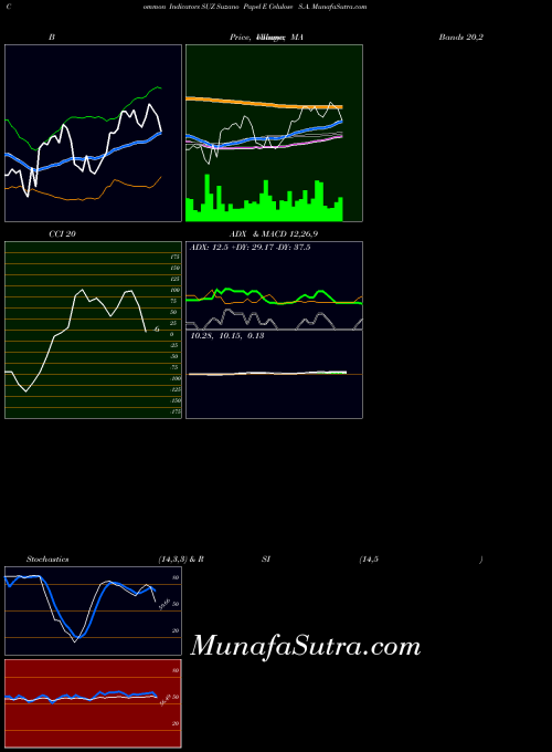 Suzano Papel indicators chart 