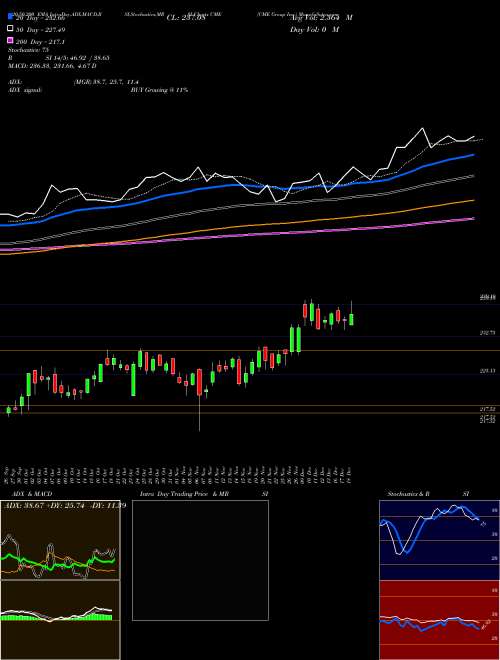 CME Group Inc. CME Support Resistance charts CME Group Inc. CME USA