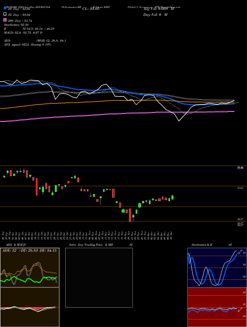 Global X E-commerce ETF EBIZ Support Resistance charts Global X E-commerce ETF EBIZ USA