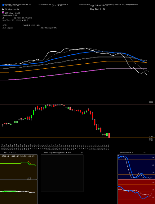 Blackrock MuniYield Quality Fund III, Inc. MYI Support Resistance charts Blackrock MuniYield Quality Fund III, Inc. MYI USA