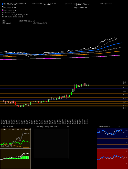 Transportadora De Gas Sa Ord B TGS Support Resistance charts Transportadora De Gas Sa Ord B TGS USA