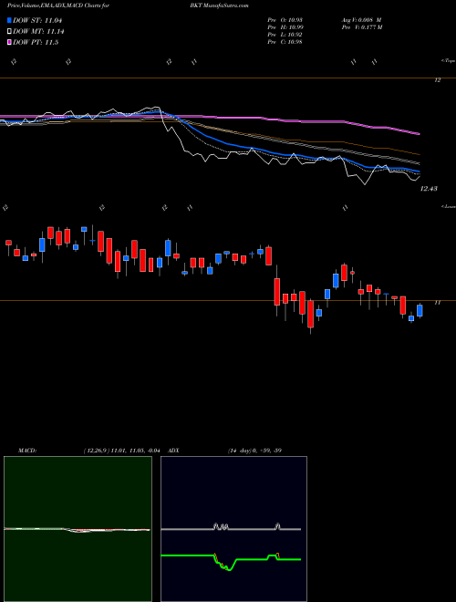 Munafa BlackRock Income Trust Inc. (The) (BKT) stock tips, volume analysis, indicator analysis [intraday, positional] for today and tomorrow