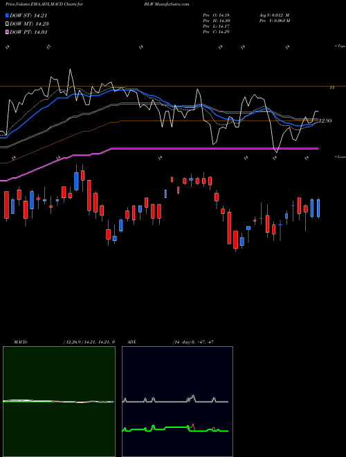 MACD charts various settings share BLW Citigroup Inc. USA Stock exchange 