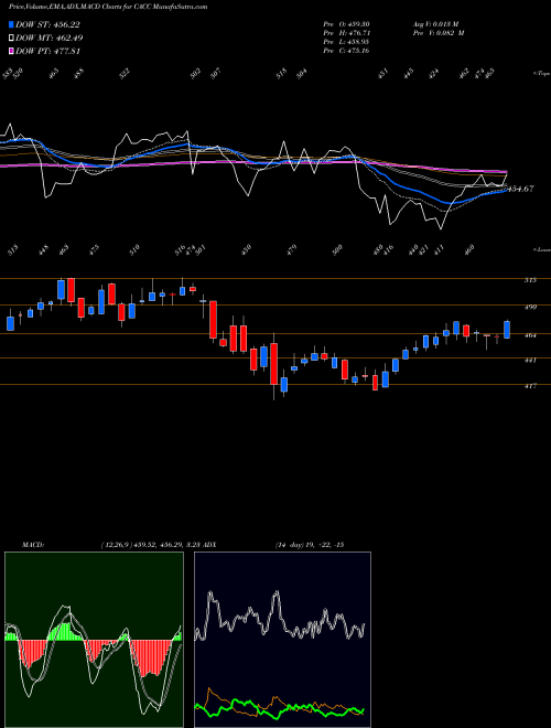 Munafa Credit Acceptance Corporation (CACC) stock tips, volume analysis, indicator analysis [intraday, positional] for today and tomorrow
