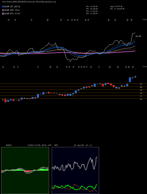 Munafa Norwegian Cruise Line Holdings Ltd. (NCLH) stock tips, volume analysis, indicator analysis [intraday, positional] for today and tomorrow
