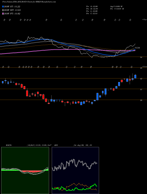 MACD charts various settings share RBKB Rhinebeck Bancorp, Inc. USA Stock exchange 