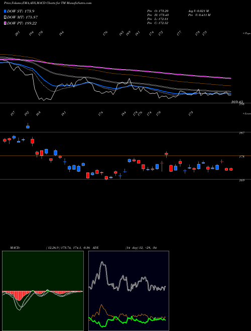 Munafa Toyota Motor Corp Ltd Ord (TM) stock tips, volume analysis, indicator analysis [intraday, positional] for today and tomorrow